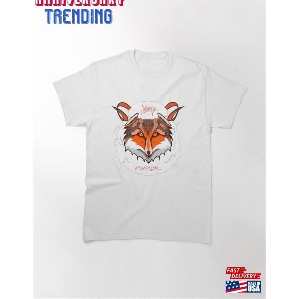 Mr Wolf Face Classic Tshirt Unisex